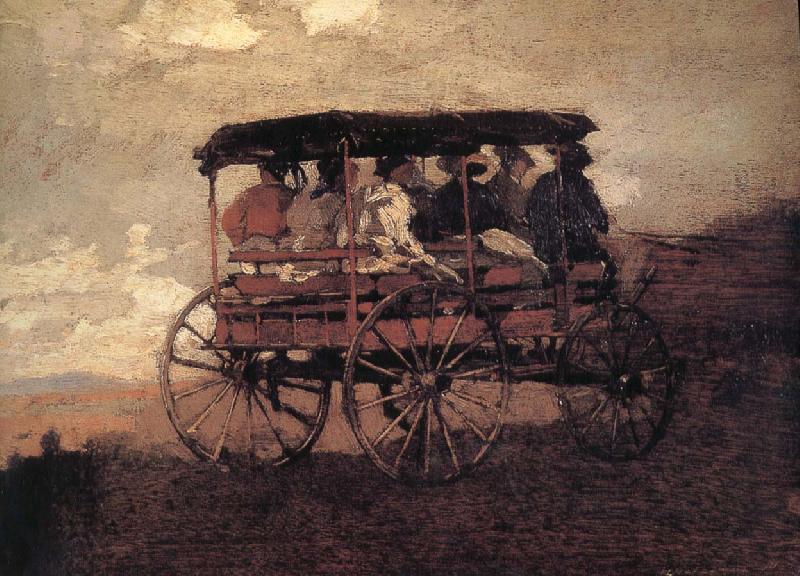 Winslow Homer Hakusan carriage and Streams China oil painting art